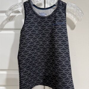Vineyard Vines Girls' Performance Patterned Tank Black Size Medium New